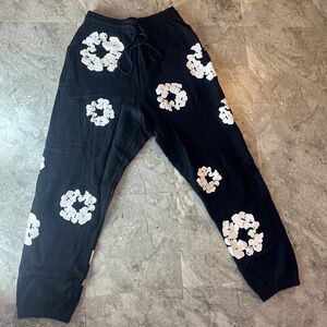 Black Floral Joggers